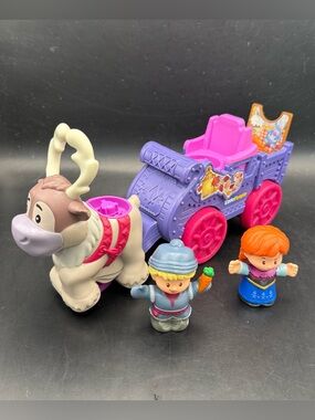 Fisher Price Little People Disney Frozen Anna & Kristoff’s Wagon and Sven